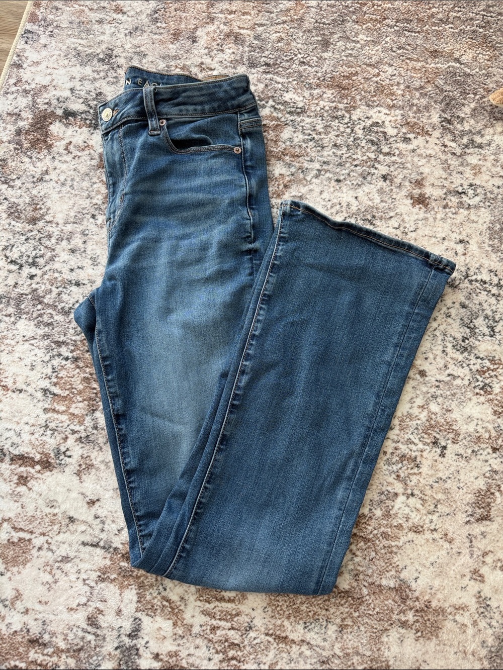 American Eagle High Rise Skinny Kick Boot Cut Jeans